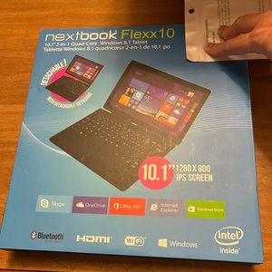 New Nextbook Flexx 10. 10.1” 2 in 1 Quad core Windows 8.1 Tablet .Updated to 10